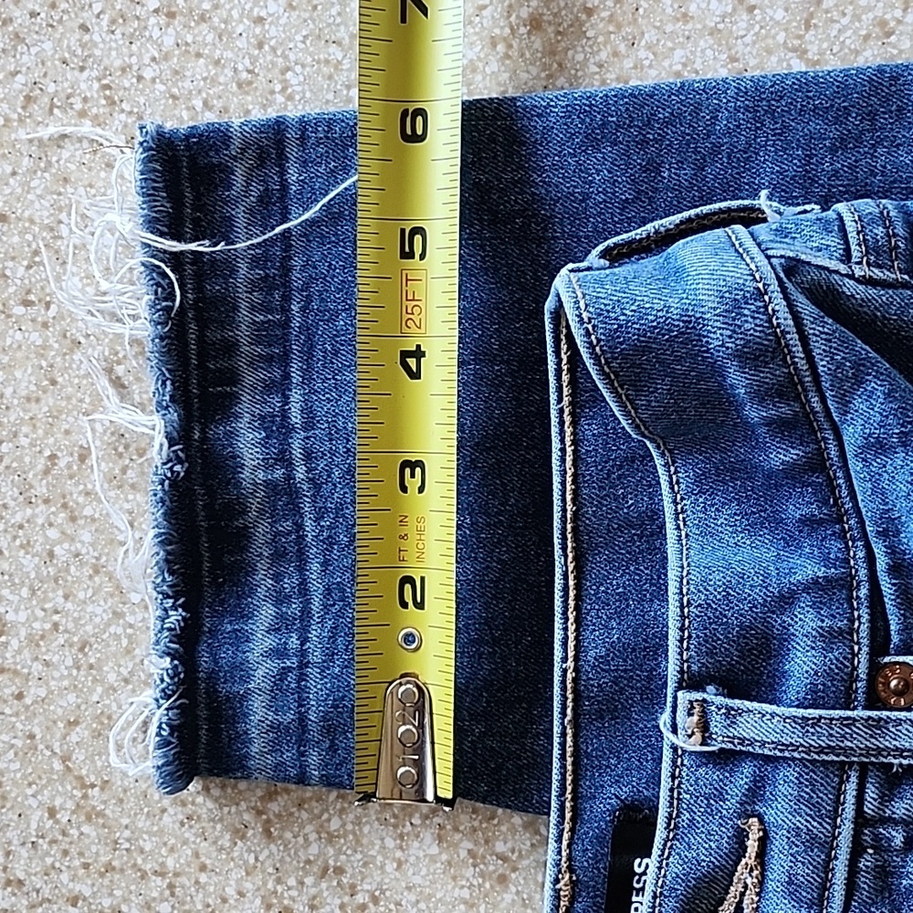 Express Mom Jean Super High Rise Button Fly Size 0 Reg - Picture 8 of 13